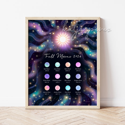 Full Moons 2024 Calendar