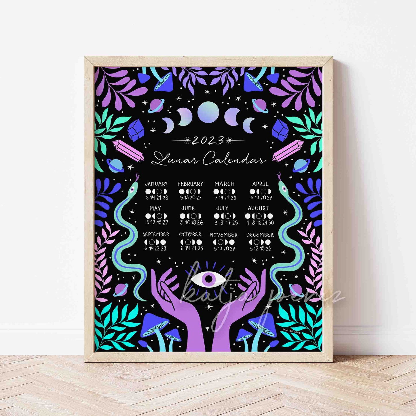 Lunar Calendar 2023.- Cosmic Vibes