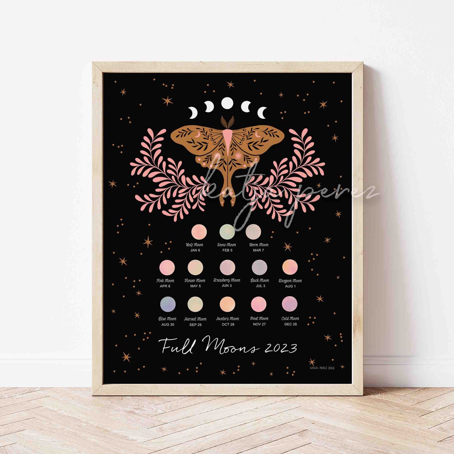Full Moon Calendar 2023 - Luna Moth
