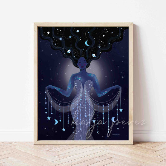 Cosmic Night Goddess