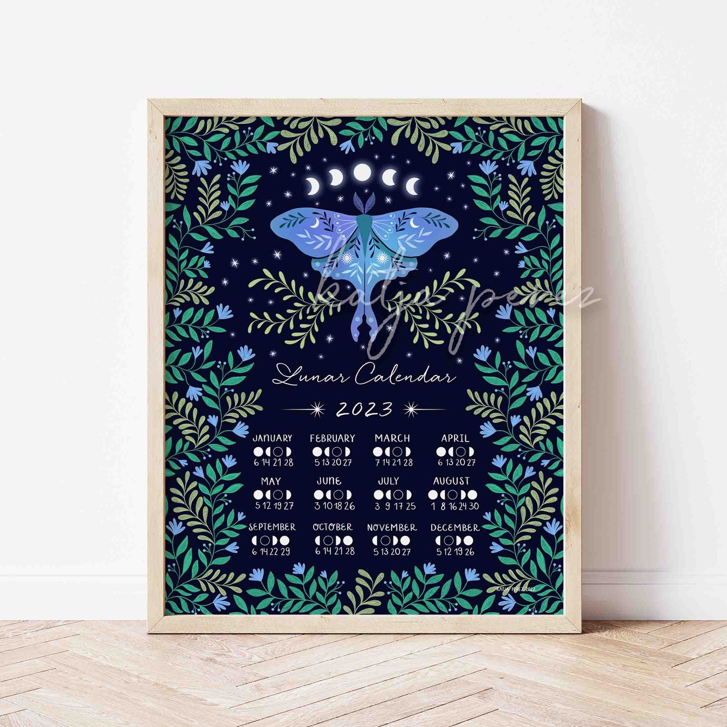 Lunar Calendar 2023 - Luna Moth