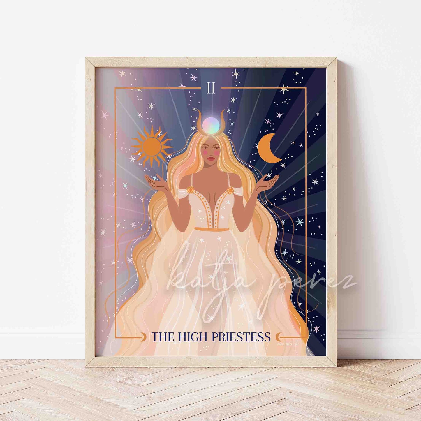 The High Priestess Tarot Card Wall Art