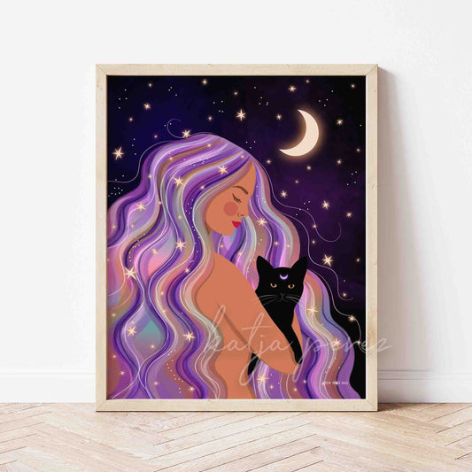 Cosmic Witch With Cat